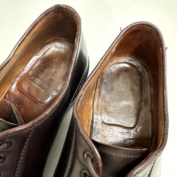 NEW HEELS Alden x Brooks Brothers A765 Shell Cordovan Bluchers EXCELLENT 8.5 - Picture 10 of 13